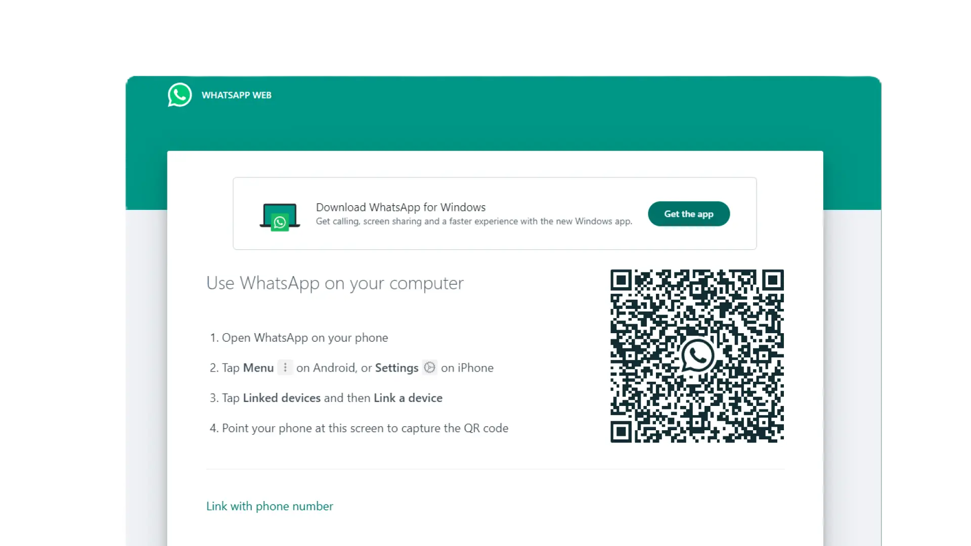Web WhatsApp QR Code